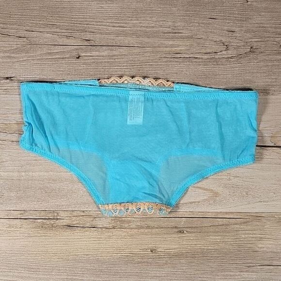 Hers by Herman Blue Lace Bra & Panty Set Sz 32B - Picture 6 of 9